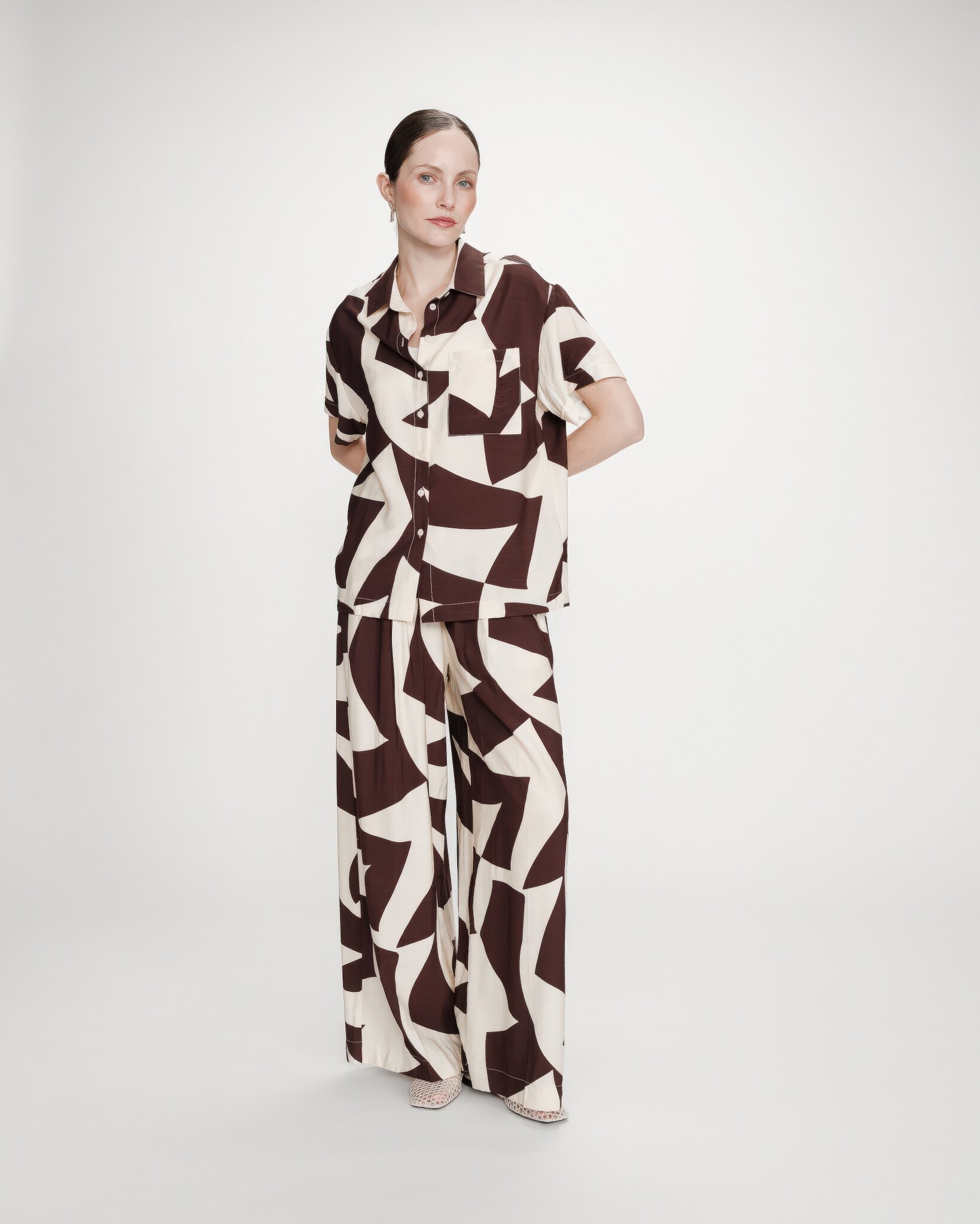 Veni Venetian Tiramisou Trousers-2