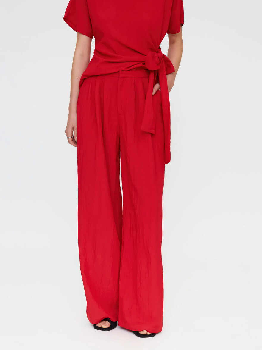 Scarlet Wave Relaxed Pants