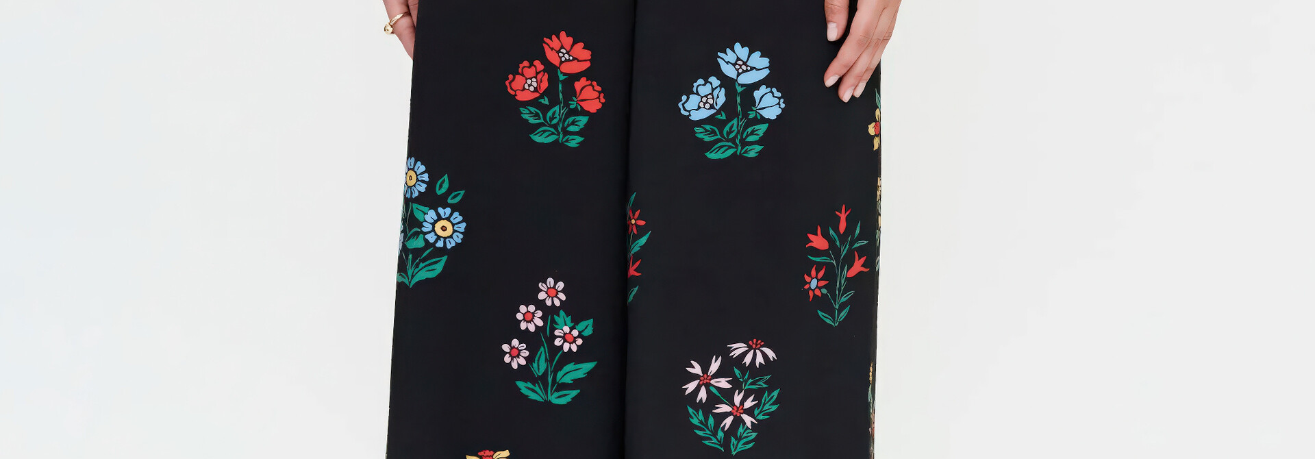 Granny's Floral Wallpaper Pants