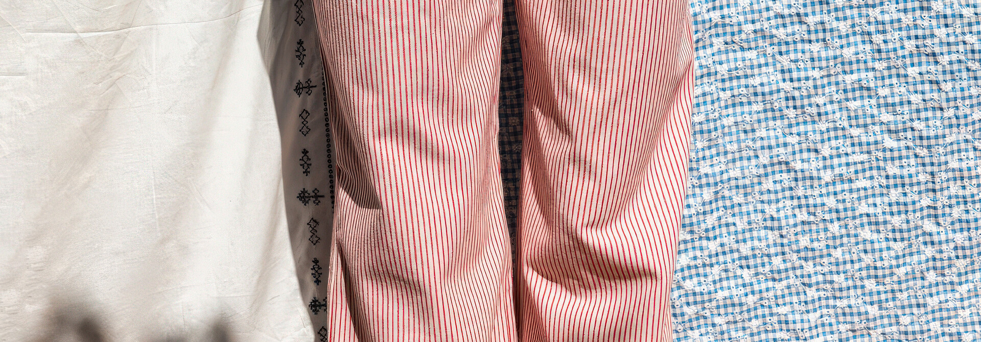 ♣ Palot Rayures Rouges Pants