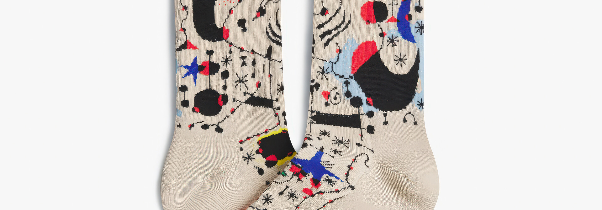 ♣ Beige Athletic Mirò Ciphers Socks