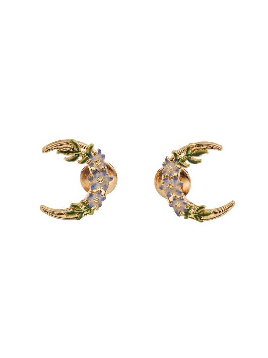 Nightshade Moon Earrings Gold