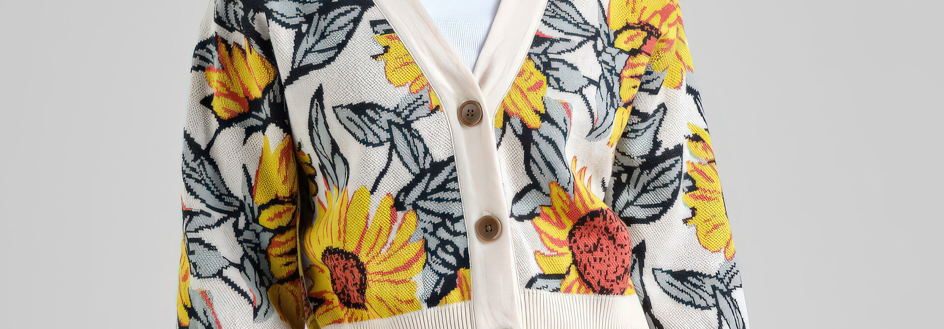 ♣ Kanan Sunny Sunflowers Cardigan