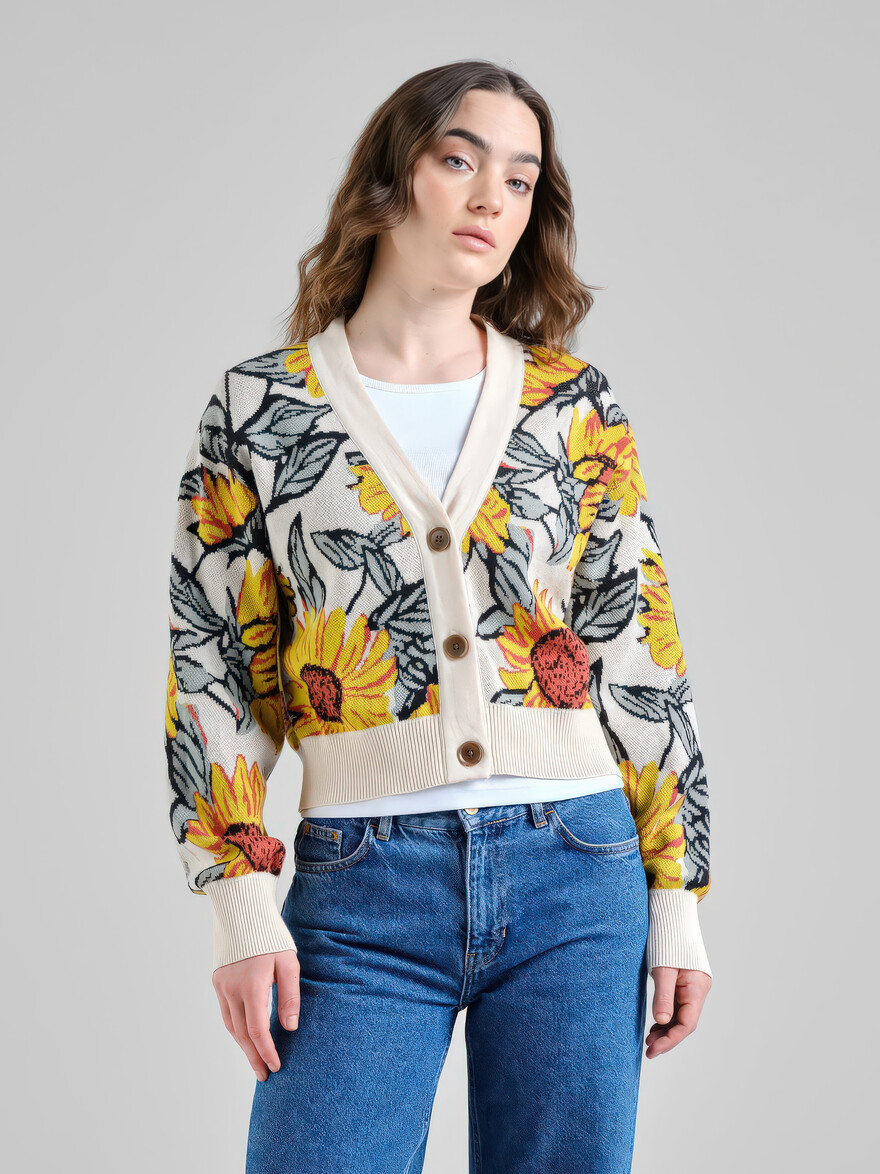 ♣ Kanan Sunny Sunflowers Cardigan