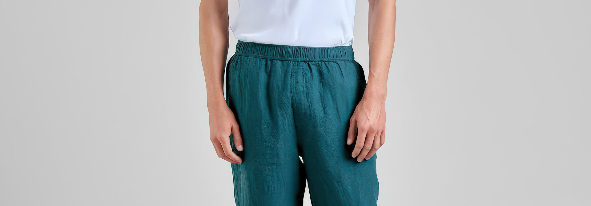 ♣ Borrby Linen Mediterranea Green Pants