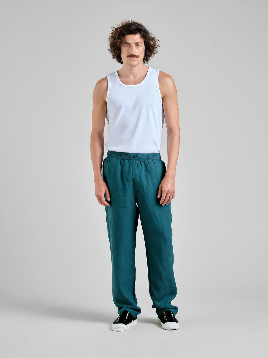 ♣ Borrby Linen Mediterranea Green Pants