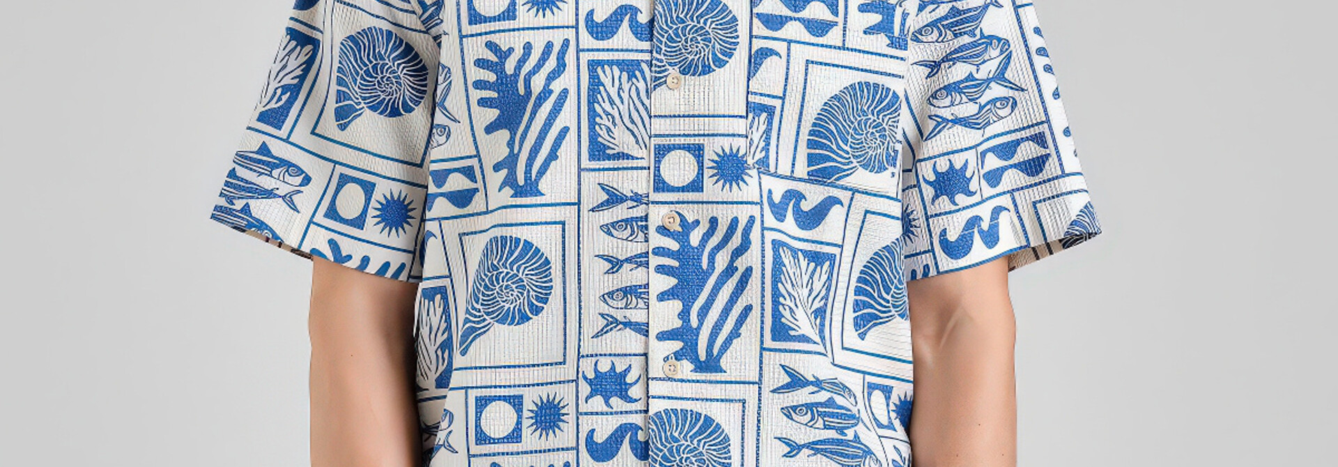 ♣ Marstrand Ocean Squares Shirt