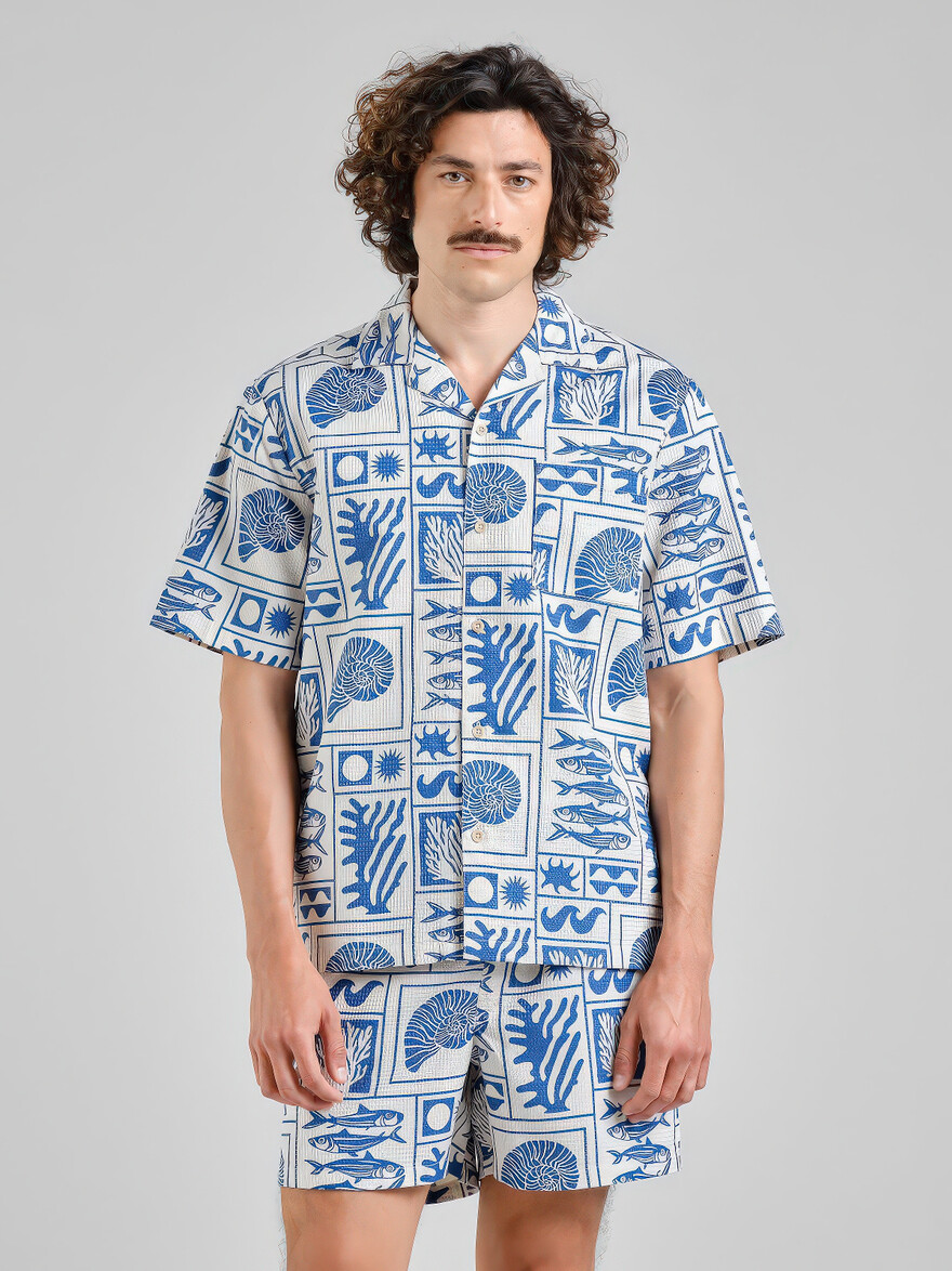 ♣ Marstrand Ocean Squares Shirt
