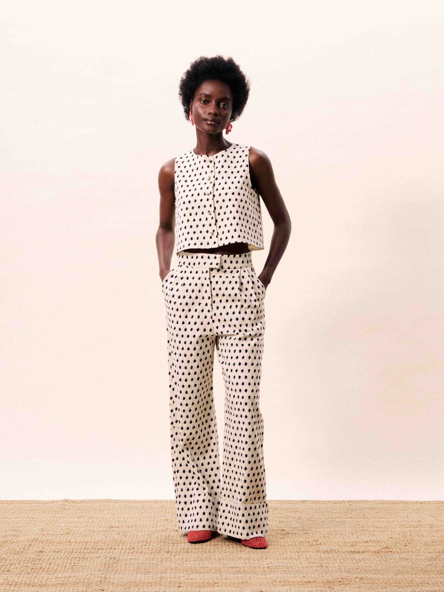 Isolde Stolen Fur Pantalon