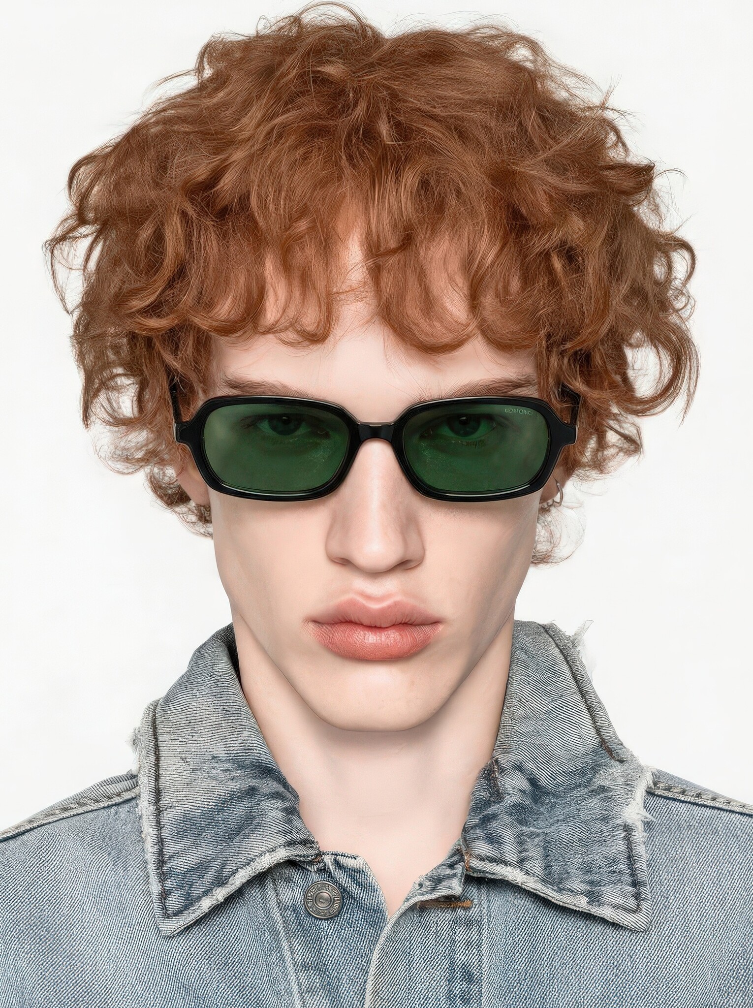 ♣ Hayden Black Celadon Sunglasses-6