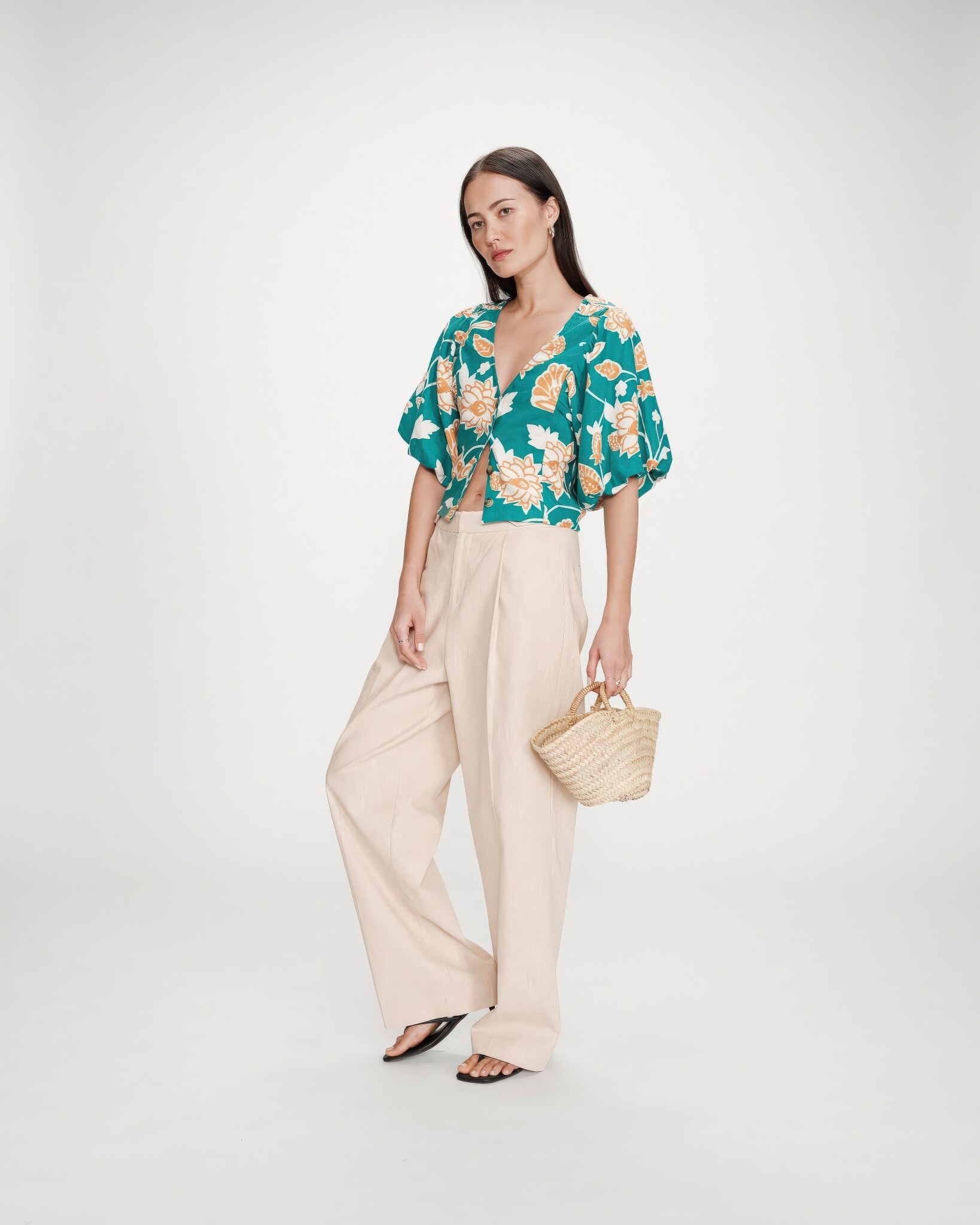 Vahe Eastern Lotus Blouse-3