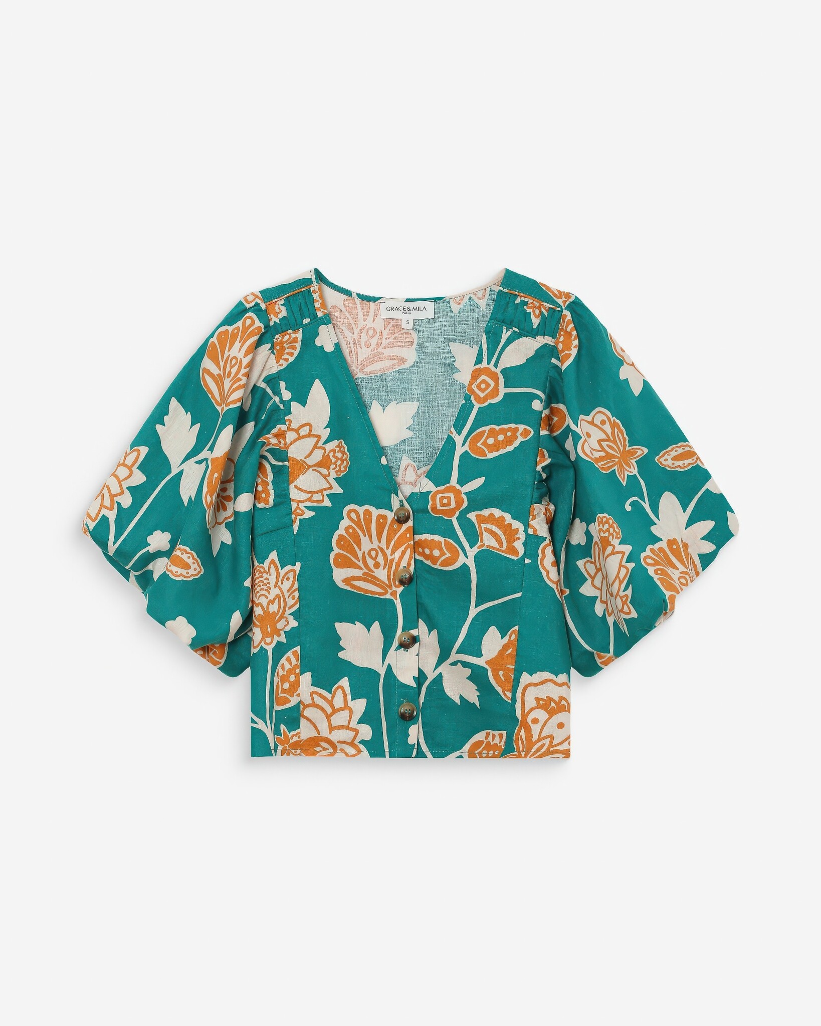 Vahe Eastern Lotus Blouse-6