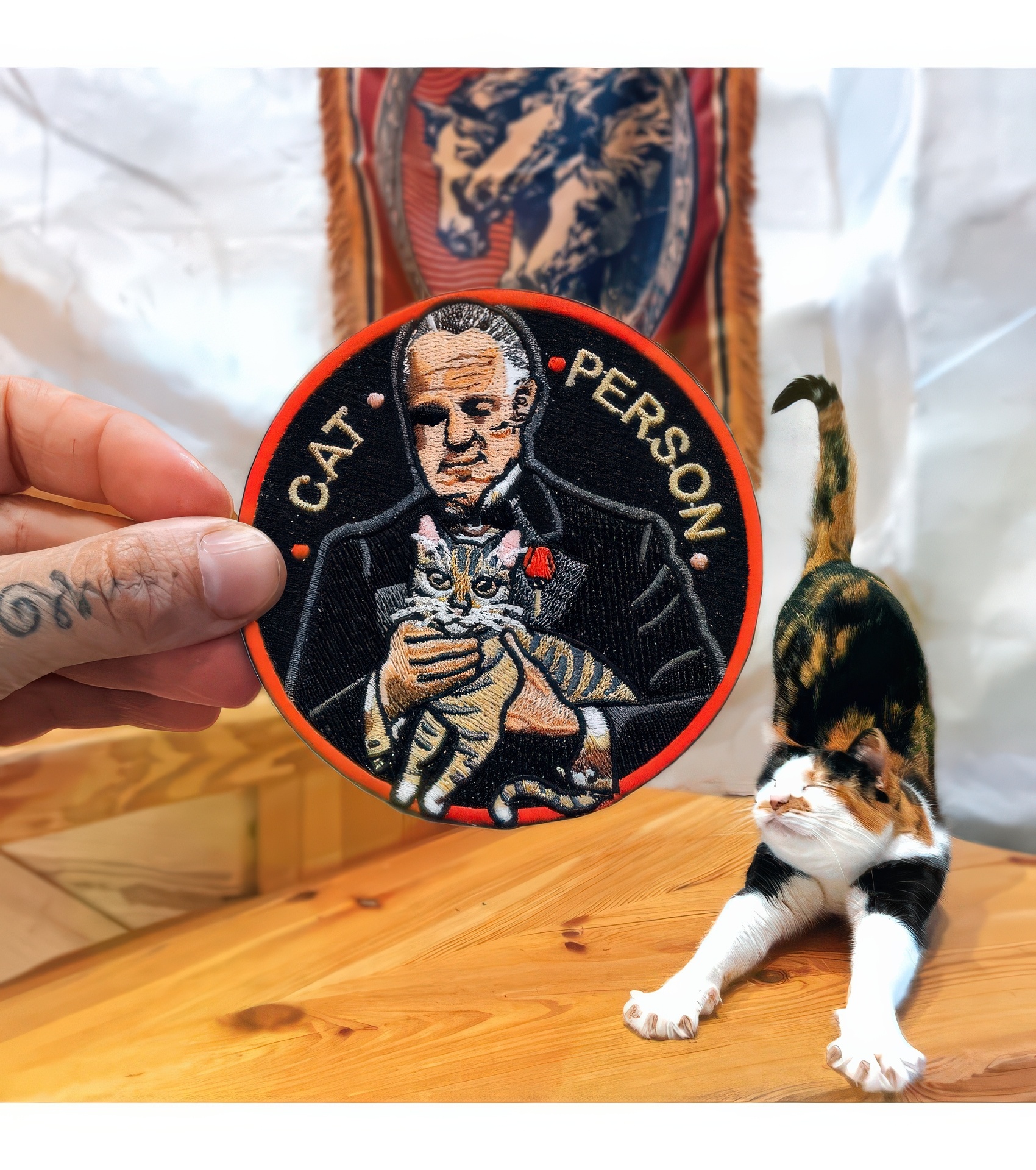 Godfather Cat Person Patch-2