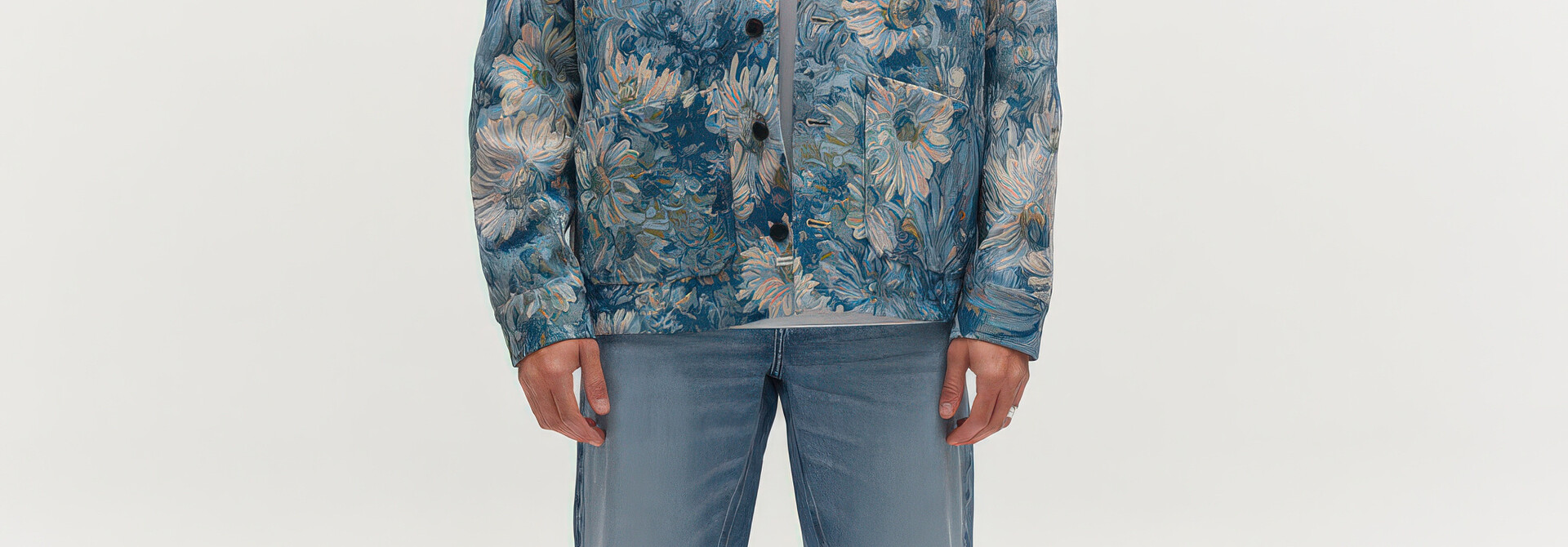 ♣ Gabsimone Damask Brocade Overshirt
