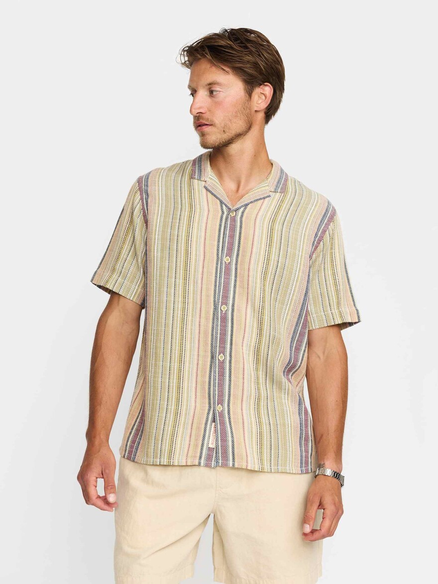 ♣ Army Sherbet & Stripe Shirt