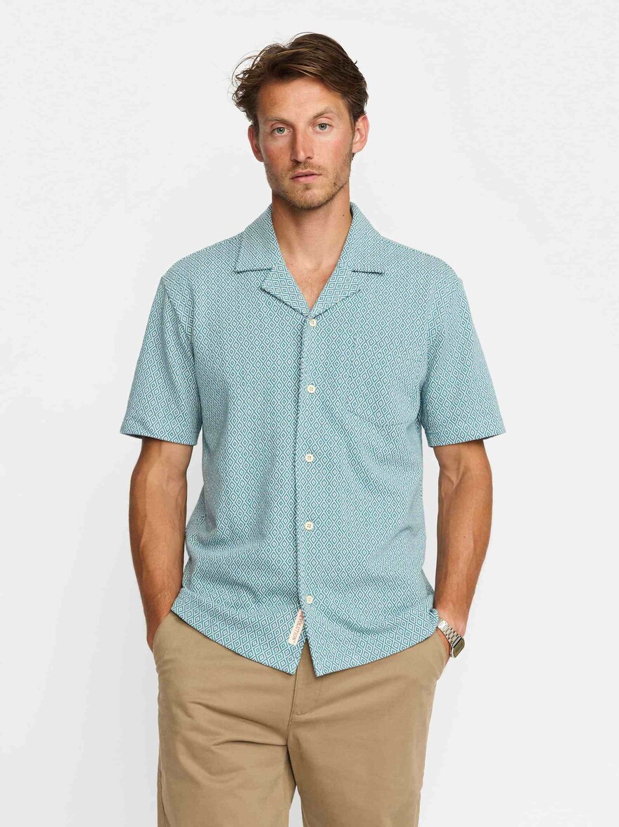 ♣ Blue Harlequin Honeymoon Shirt