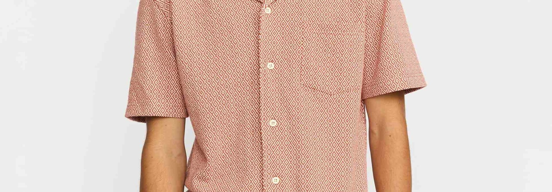 ♣ Orange Harlequin Honeymoon Shirt