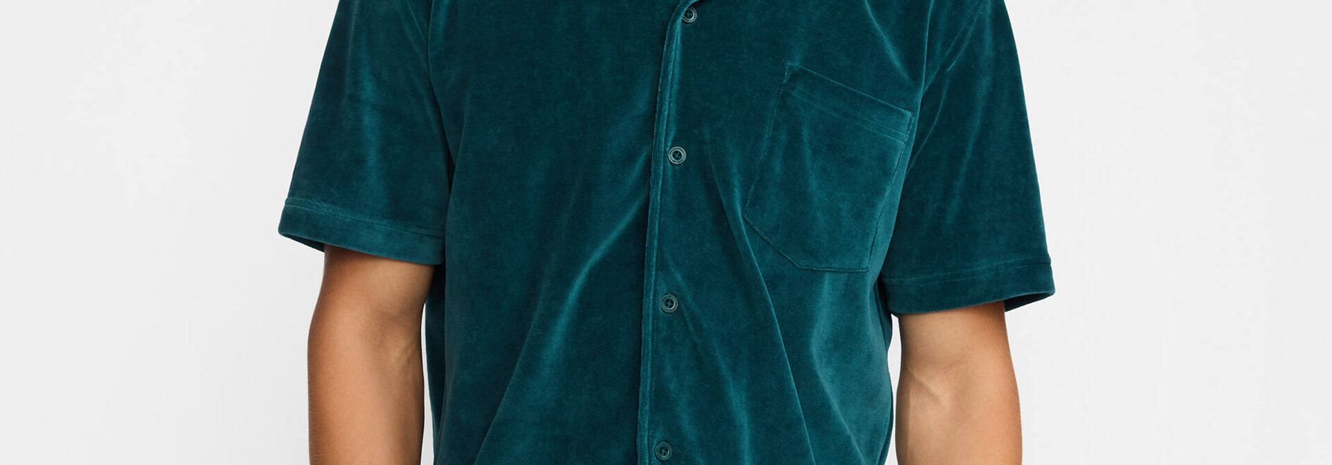 ♣ Neptune Blue Velour Shirt