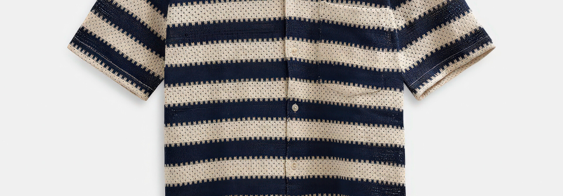 Akleander Laced and Striped Shirt