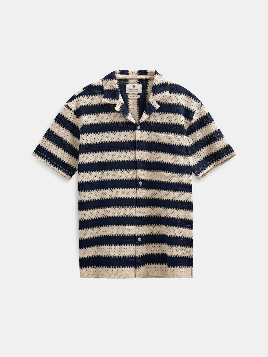 Akleander Laced and Striped Shirt