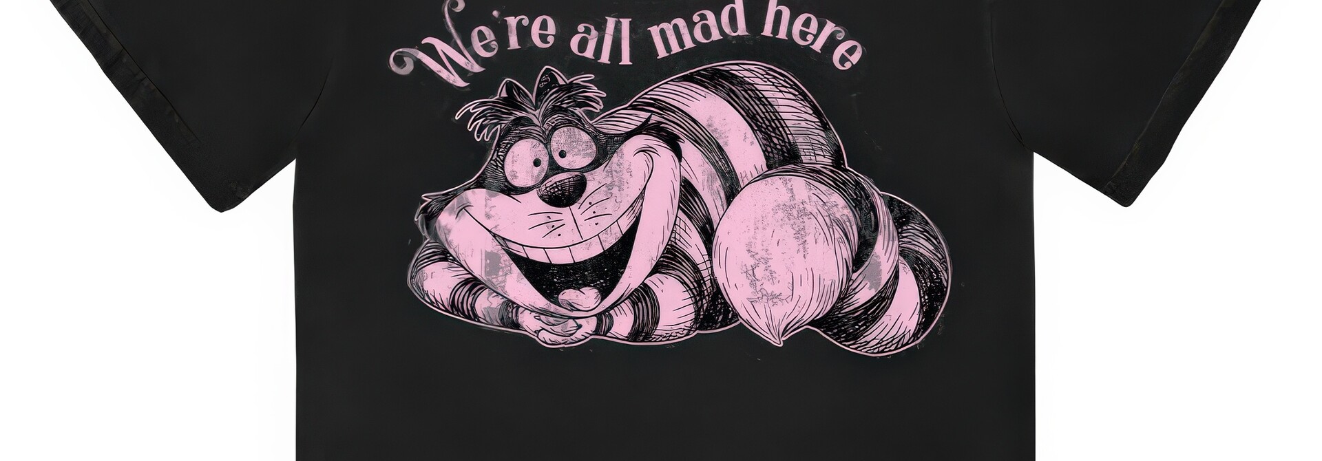 Alice In Wonderland - We're All Mad Here Black Tee