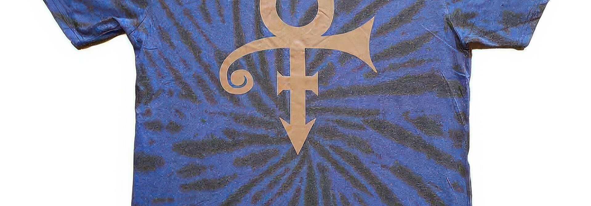♣ Prince - Gold Symbol Purple Acid Wash Tee