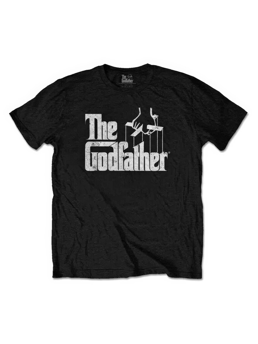The Godfather - White Logo Black Tee