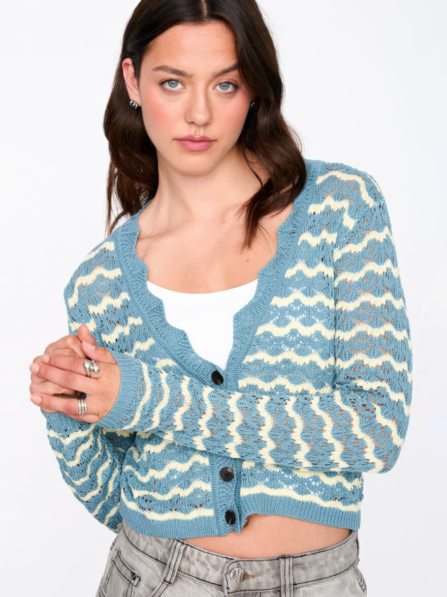 ♣ Sea Waves Crochet Cardigan
