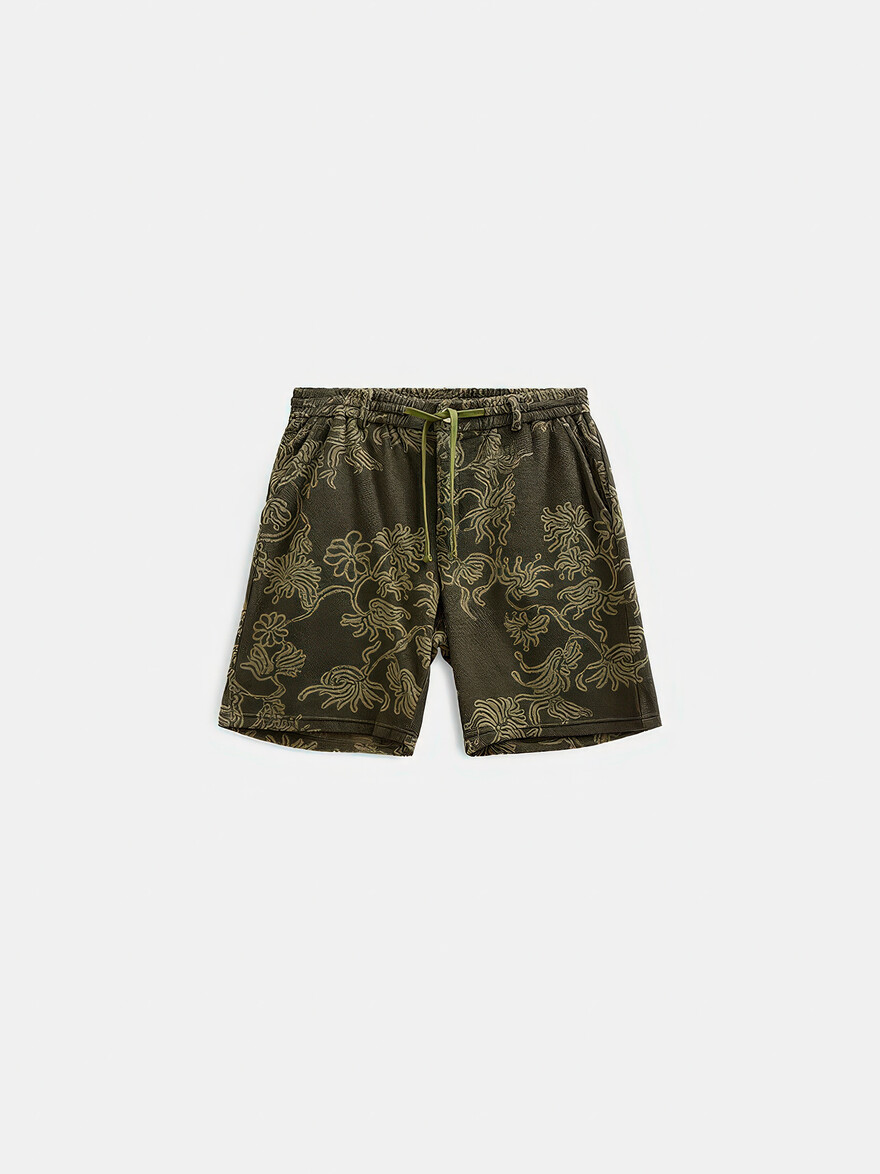 Akleander Frotte Creeping Vines Shorts