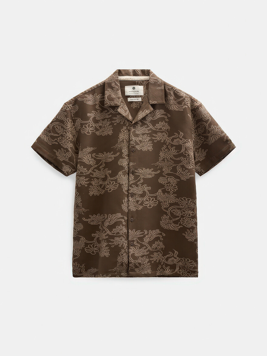 Akleander Vines On Teak Wood Shirt