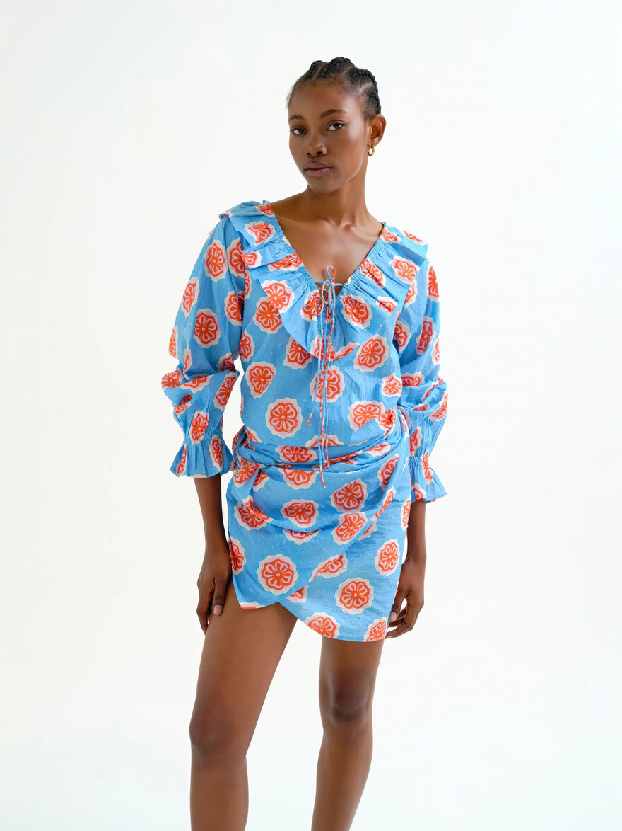 Sweet Flower Clouds Blouse