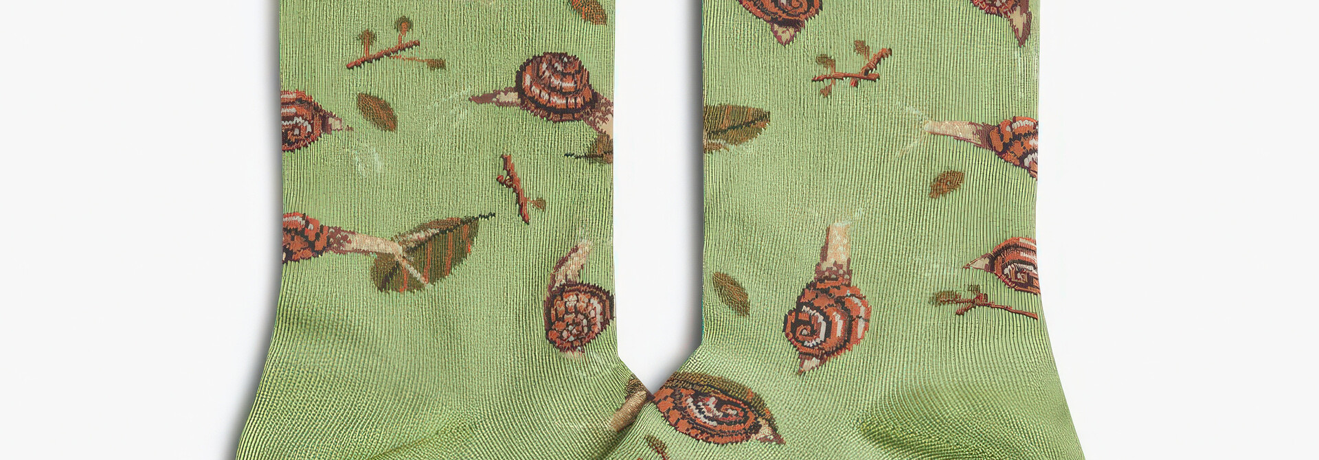 ♣ Green Snails Socks