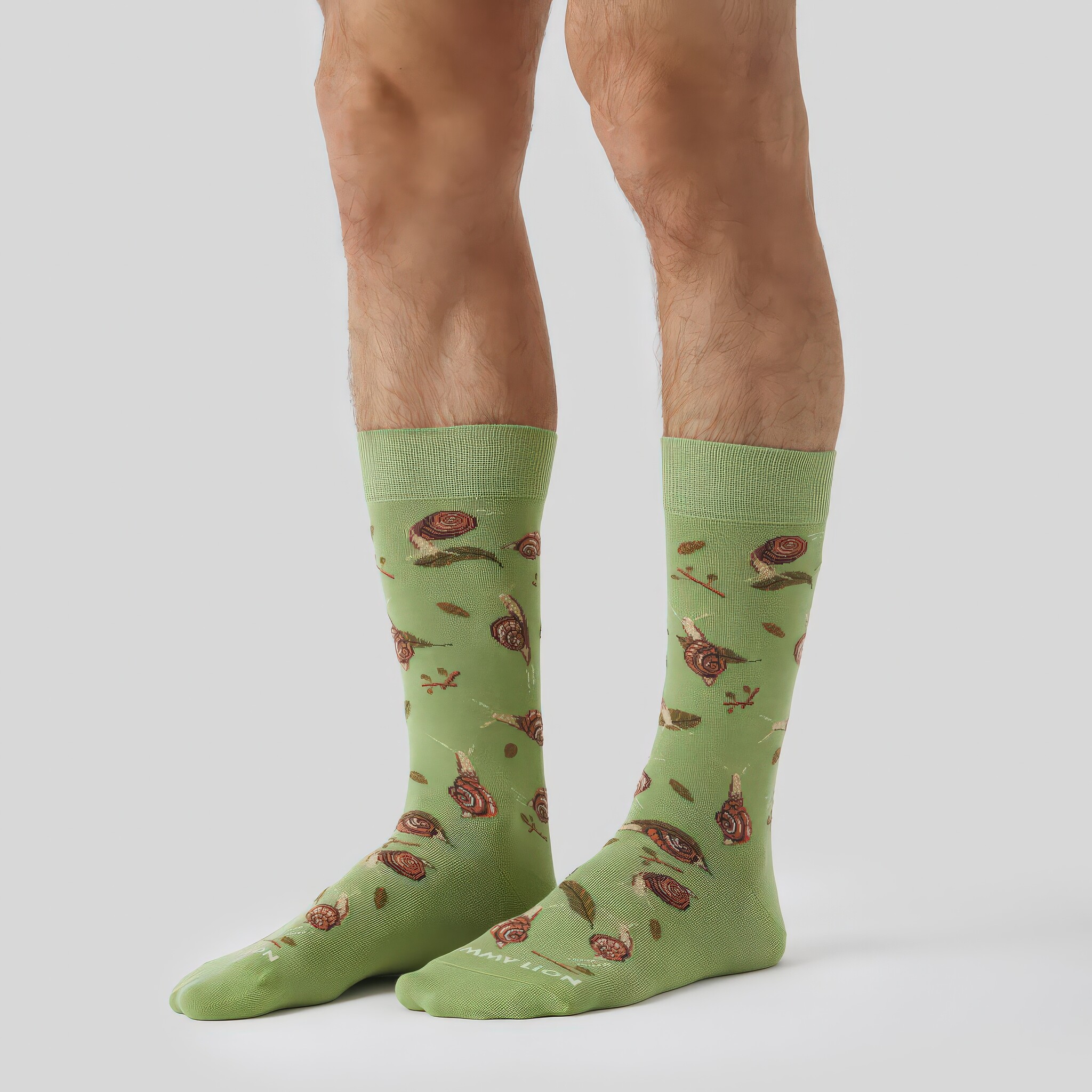 ♣ Green Snails Socks-3