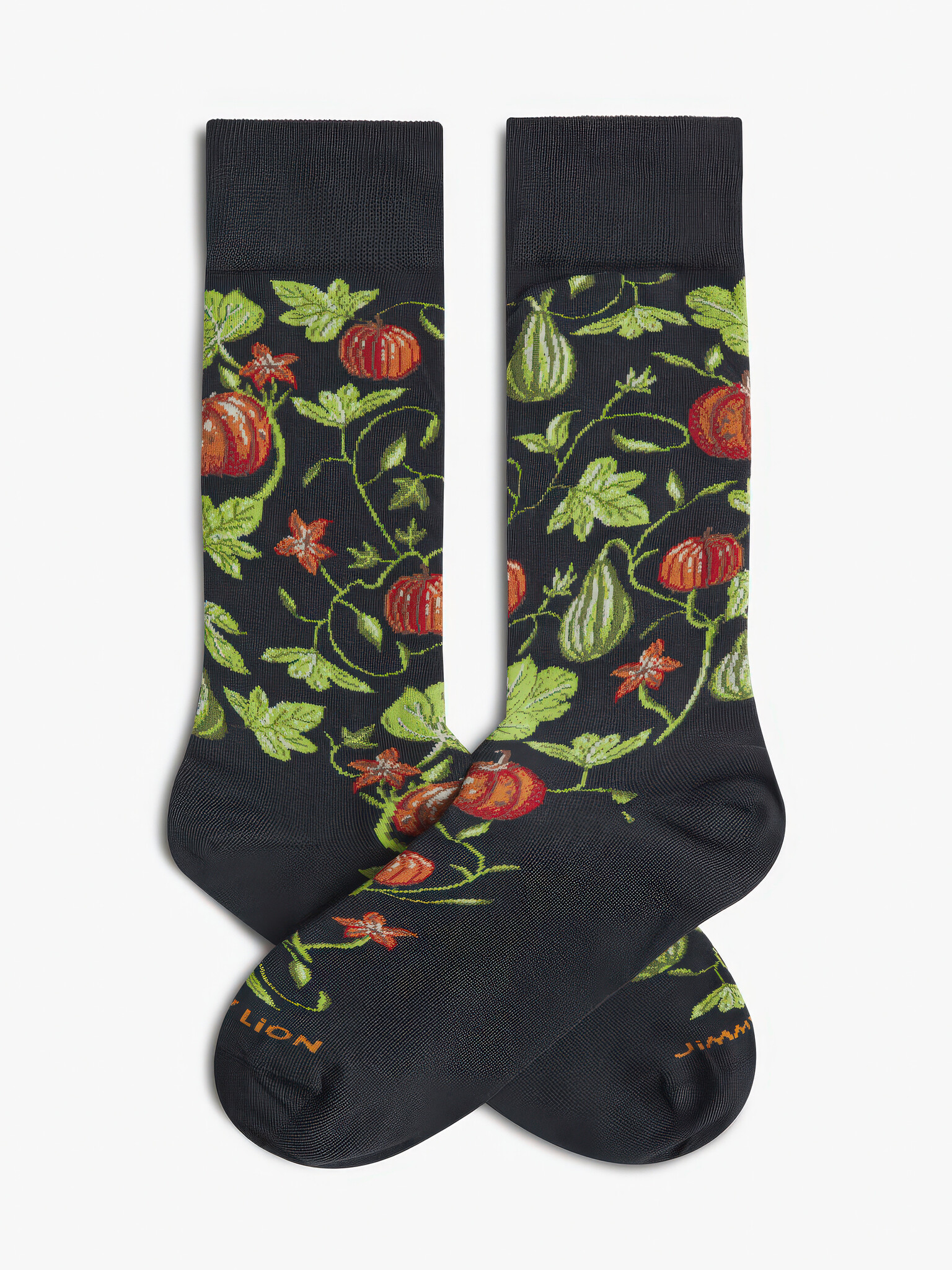 ♣ Grey Pumpkins Socks-1