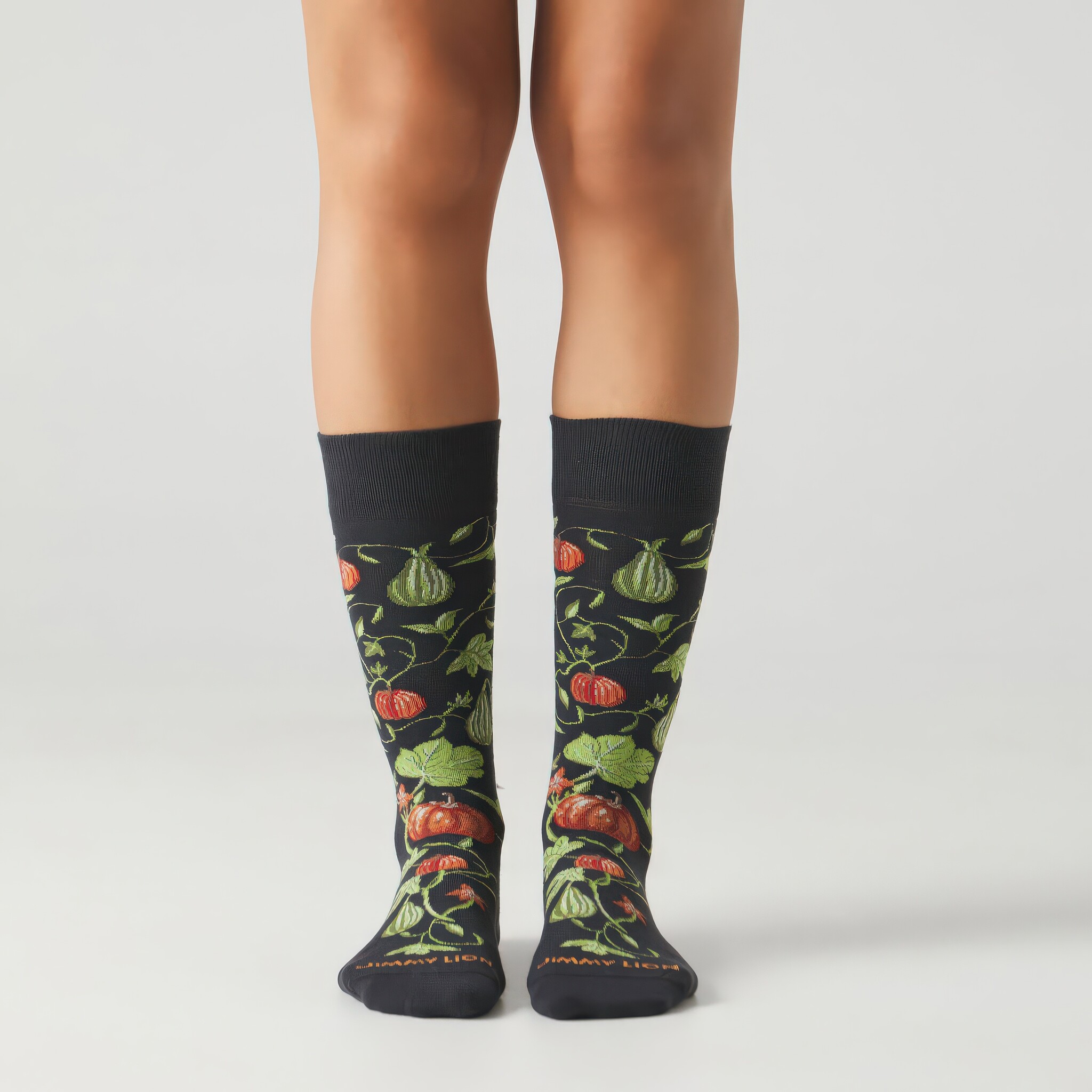 ♣ Grey Pumpkins Socks-4