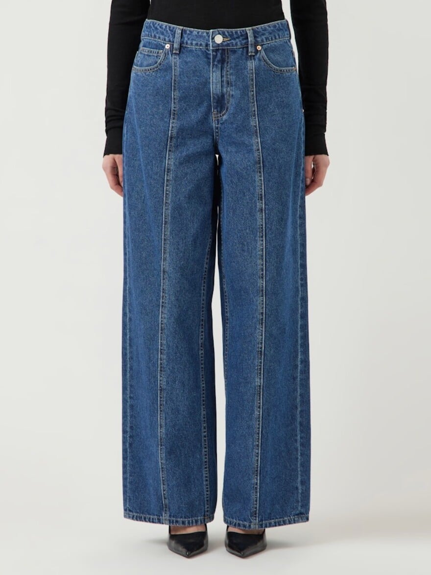 ♣ Yaselsie Segmented Wide Jeans
