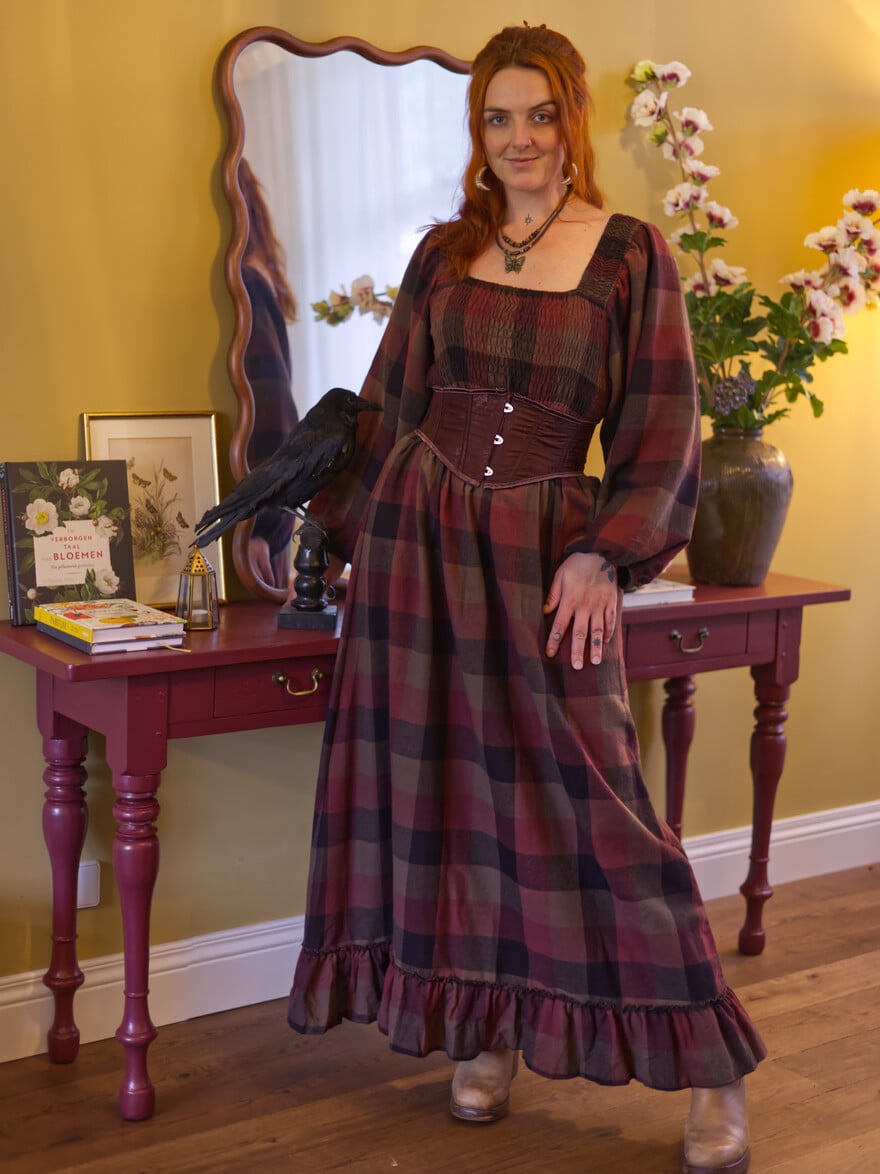 The Solstice Cotton Dress (MAPLE)