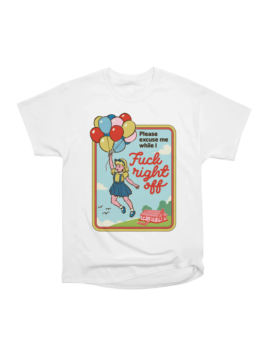 White F*ck Right Off Tee