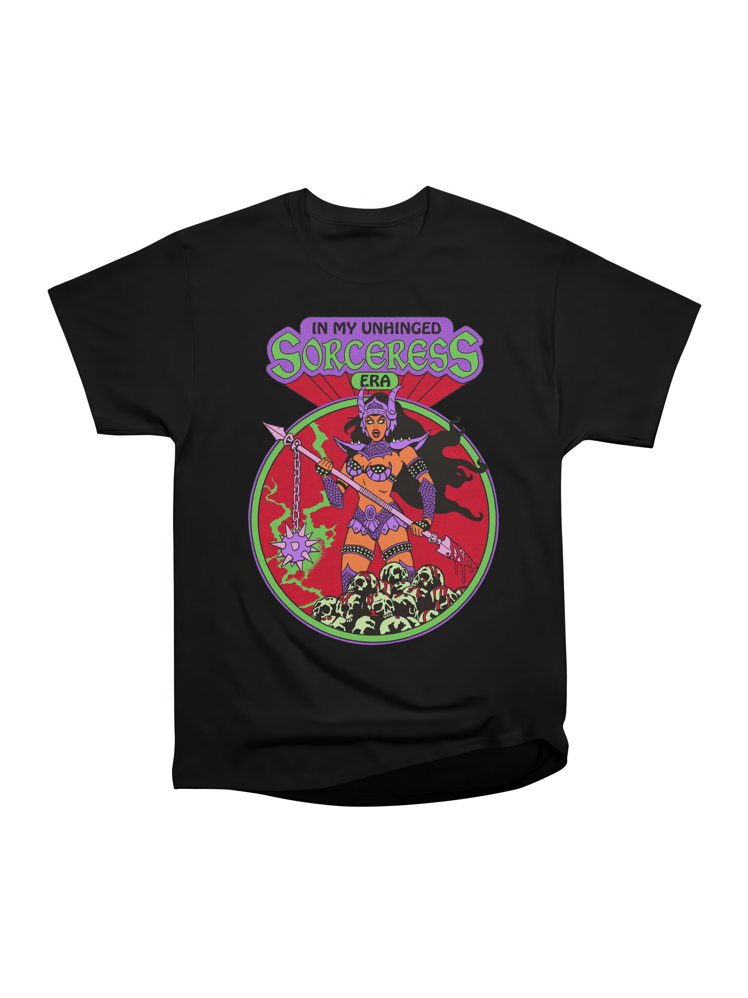 Black Unhinged Sorceress Tee-1