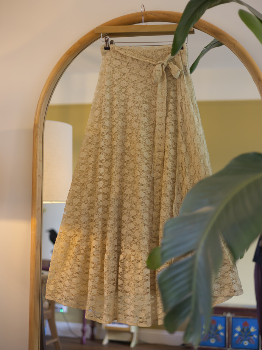 The Sabbath Lace Skirt (ANISE)