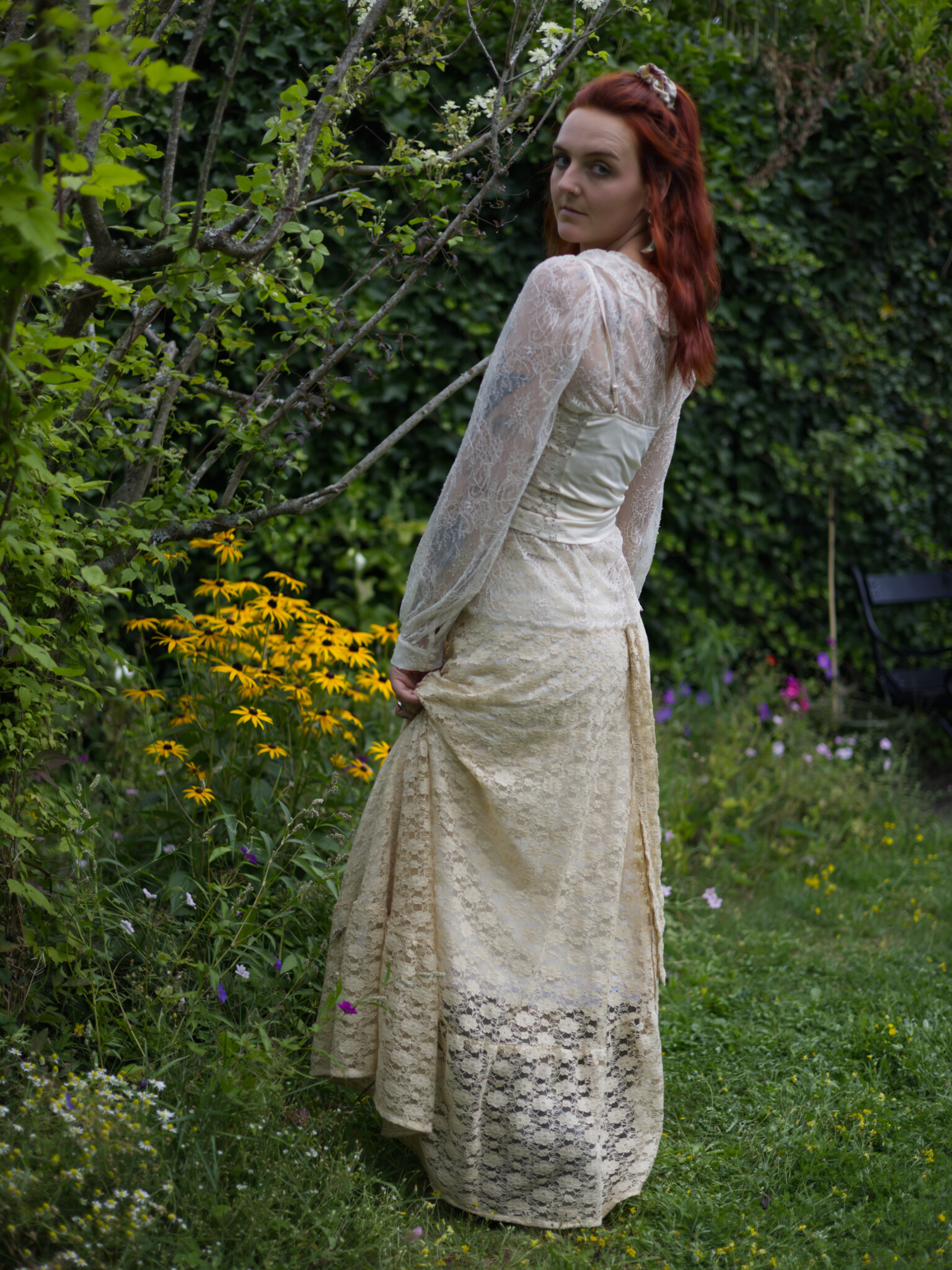 The Sabbath Lace Skirt (ANISE)-4