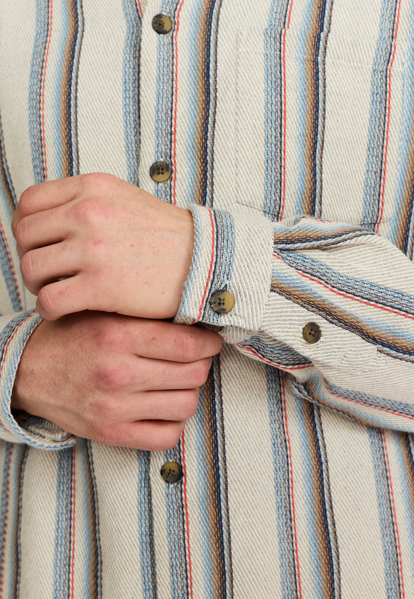 ♣ Just Smile 'n Weave Striped Shirt-3