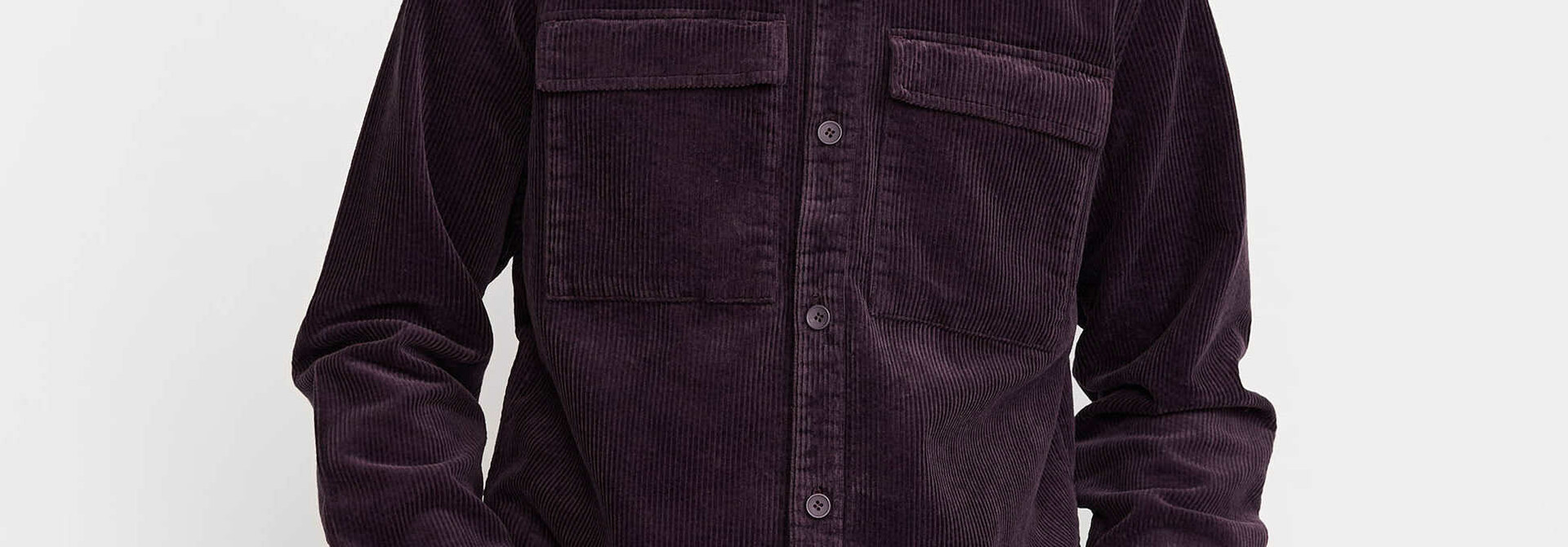 ♣ Plum Corduroy Utility Shirt