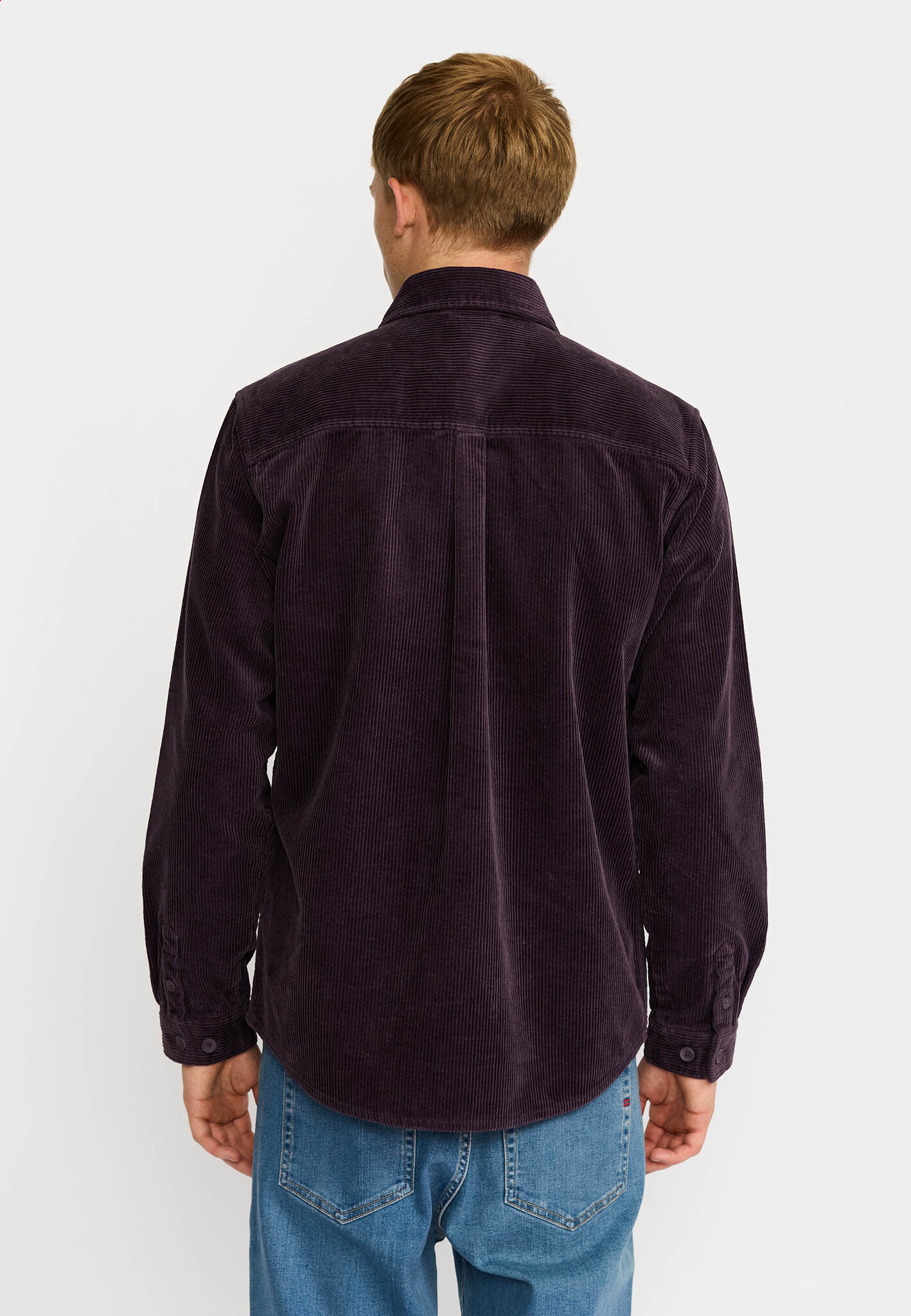 ♣ Plum Corduroy Utility Shirt-6