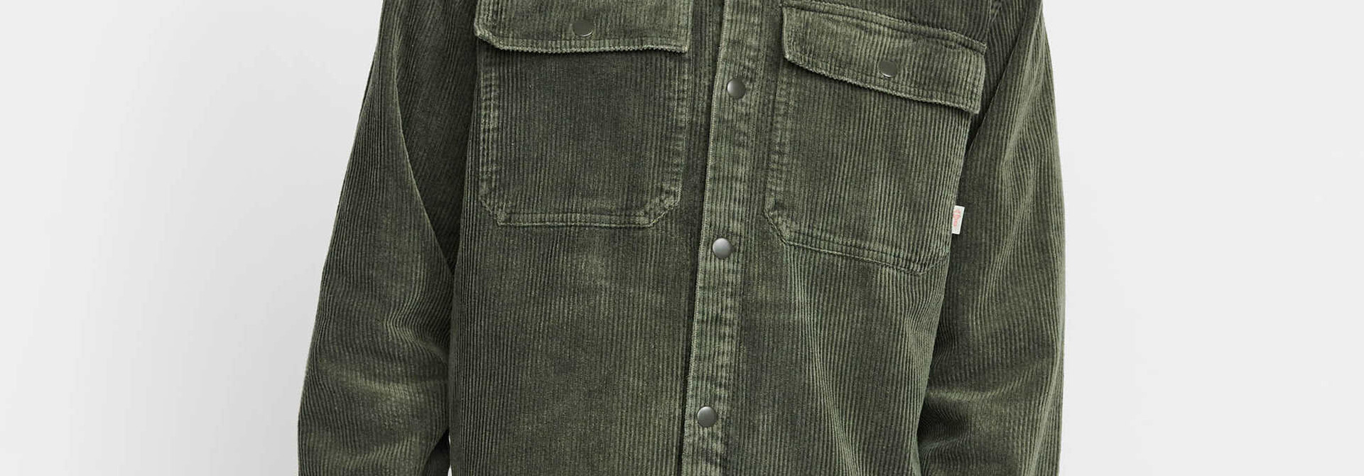 ♣ Foreman Green Cord Overshirt
