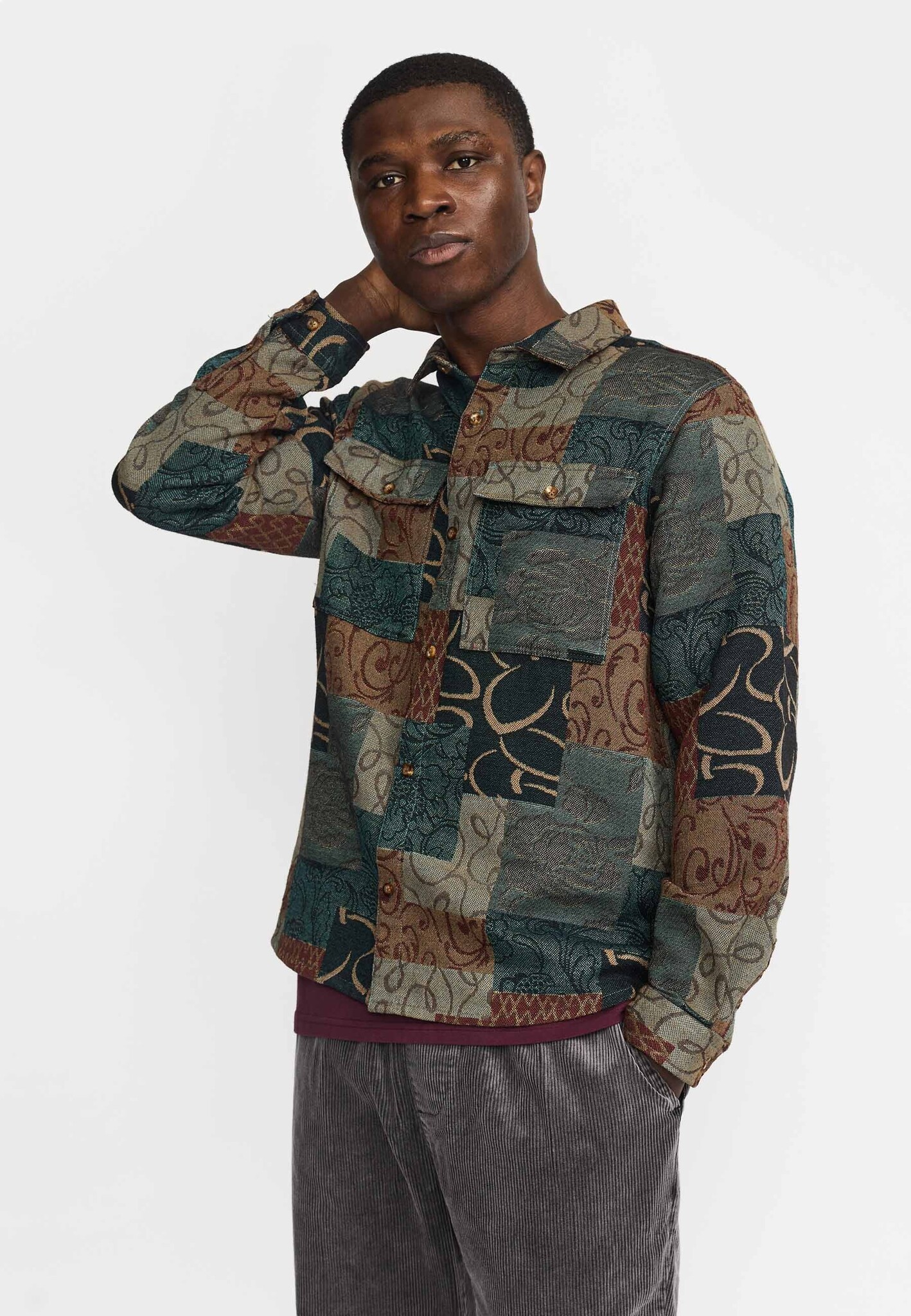 ♣ Relic Mosaic Utility Shirt-2
