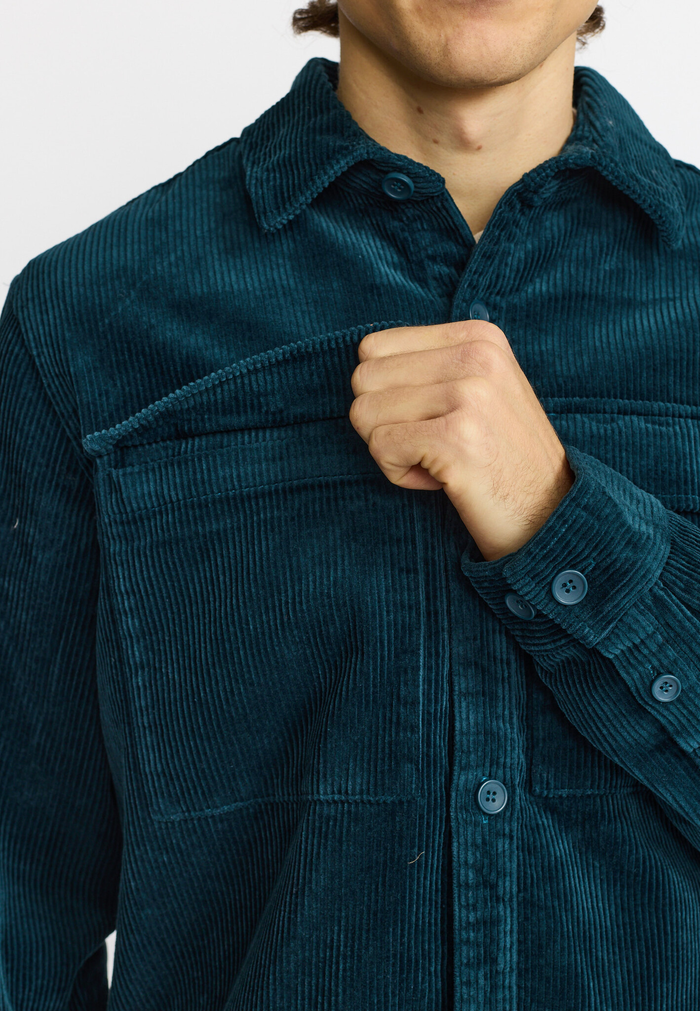 ♣ Dual Pocket Petrol Utility Shirt-4