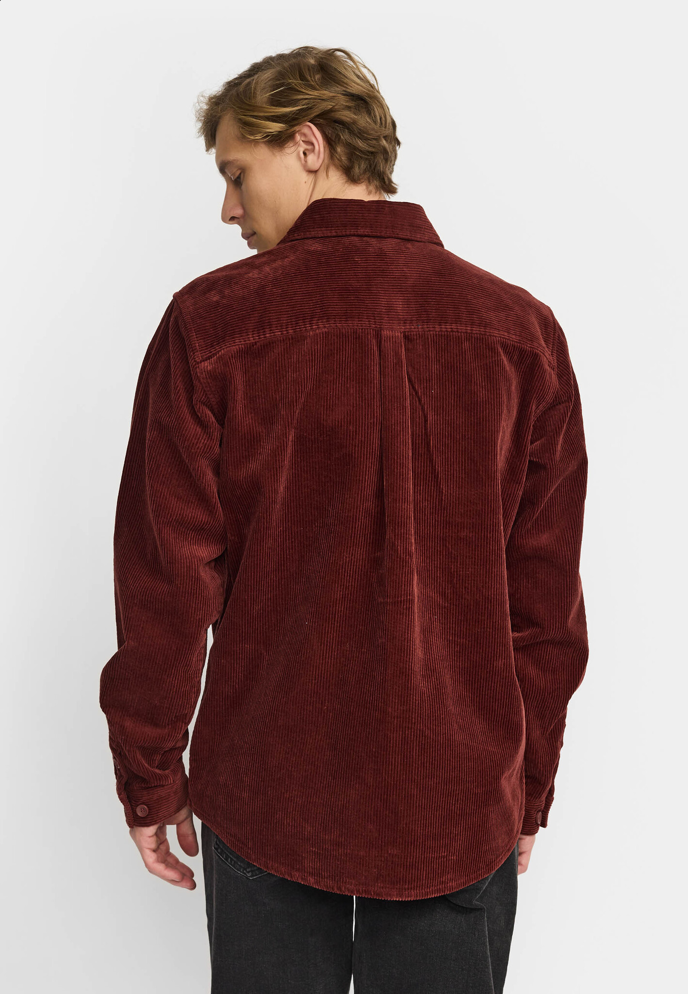 ♣ Dual Pocket Red Utility Shirt-5