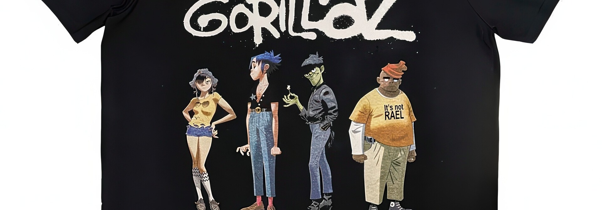 Gorillaz - Spray Logo Group Black Tee