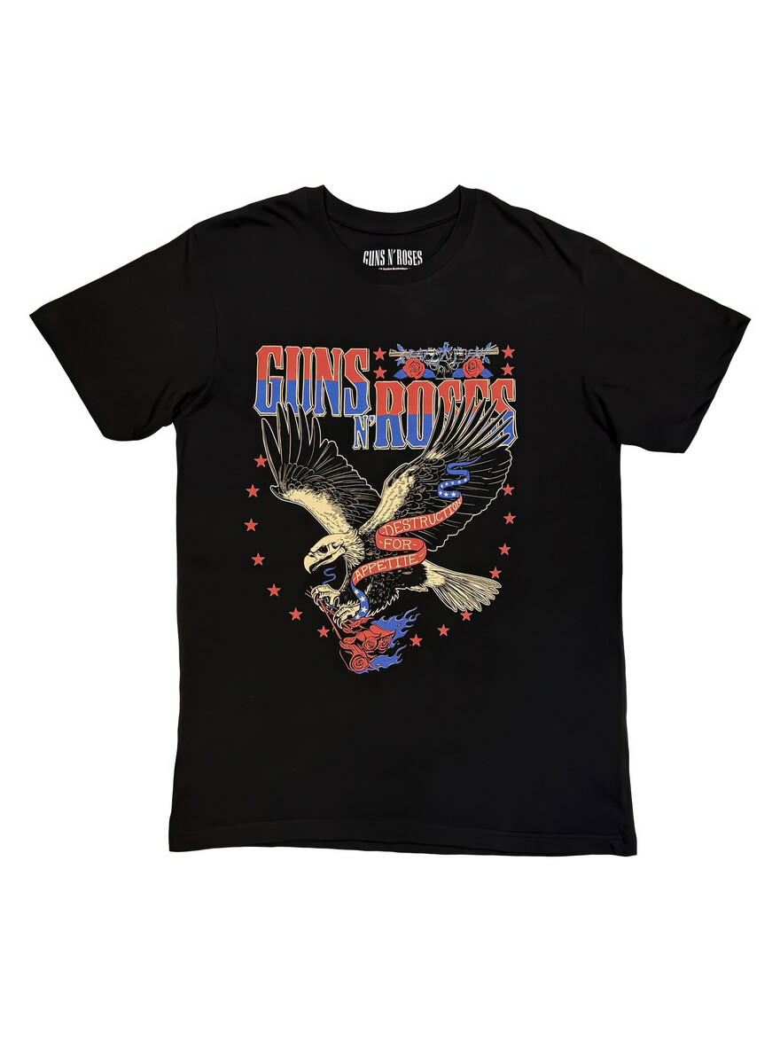 Guns N' Roses - Eagle Skull Black Tee